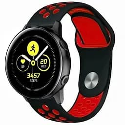 Спортивний ремінець Primo Perfor Sport годинника для Samsung Galaxy Watch Active/Active 2 Black Red