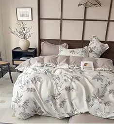 Комплект постельного белья с компаньоном Евро размер Наволочки 70х70 см Турция 100% хлопок Дима Цветочный узор