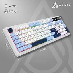 Клавіатура бездротова Ajazz AF98 PLUS White (AF98-PLUS-GB) - мініатюра 15