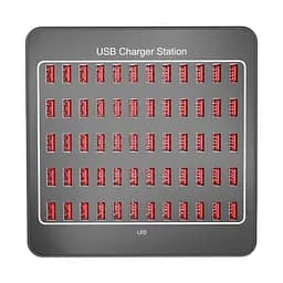 Зарядна станція ILEPO багатопортова на 60 USB портів 300 Вт / мережевий мультизарядний пристрій (19016) - мініатюра 2
