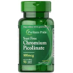 Хрома пиколинат Puritans Pride Chromium Picolinate 800 mcg 90 таблеток