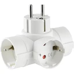 Тройник с заземлением Electraline 16А 250В 55040