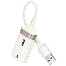 Перехідник Hoco UA41 Crystal USB to RJ45 100 Mbs (0.15m) Apricot - мініатюра 2