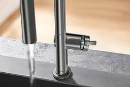Змішувач Hansgrohe Talis 210 2jet кухонний з витяжним виливом Sbox 72801340 Brushed Black Chrome Шліфований чорний хром - мініатюра 3