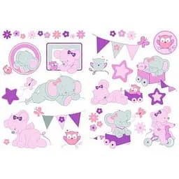 Декоративні стікери Nattou Адель та Валентина 424325