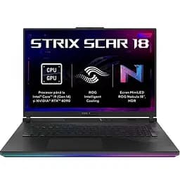 Ноутбук Asus ROG Strix SCAR 18 MiniLED G834JYR-R6087, Intel Core i9-14900HX, 5.8GHz, 18 WQXGA, 64GB, SSD 2TB, NVIDIA GeForce RTX 4090 16GB, Free DOS