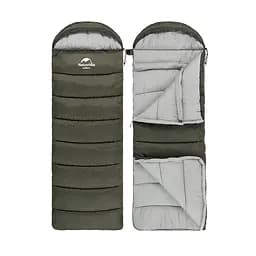 Спальник Naturehike U350S з капюшоном (NH20MSD07) -3°C - лівий - темно-зелений - мініатюра 3