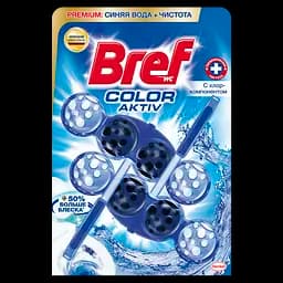 Туалетный блок для унитаза Bref Color aktiv с хлор-компонентом, 2 шт. (785459)