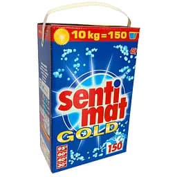 Пральний порошок універсальний для всіх текстильних виробів Sentimat Gold 10 кг 150 прань