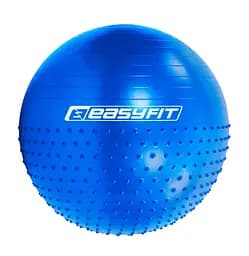 Фитбол 85 см EasyFit Hybrid синий (фитбол полумассажный) (EF-3013-BL)