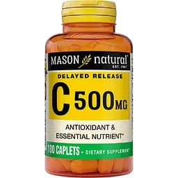 Витамин C медленного высвобождения Mason Natural Vitamin C Delayed Release 500 мг 100 каплет