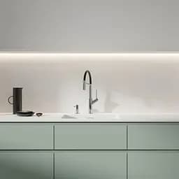 Змішувач для кухні з гнучким виливом Omnires Vita black/chrome (VI6350BLCR) чорний/хром - мініатюра 3