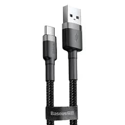 Кабель Baseus USB2.0AM-Type-C M, 2 м,(20V/3A), (60W) Сірий-Чорний,CATKLF-CG1 (CATKLF-CG1)