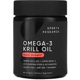 Риб'ячий жир Sports Research Omega-3 Krill Oil 1000 мг 60 капсул