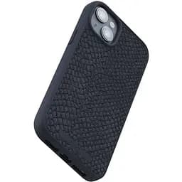 Чохол-накладка Njord Salmon Leather MagSafe Case Black для iPhone 15 Plus (NA52SL00) - мініатюра 6