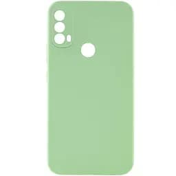 Чохол Silicone Cover Lakshmi Full Camera (AAA) для Motorola Moto E40 М'ятний / Mint
