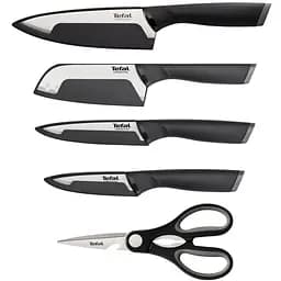 Набір ножів Tefal Comfort 5 предметів чорний (K2215S55)
