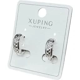 Сережки висячі Xuping З гілочкою з медичної сталі під срібло