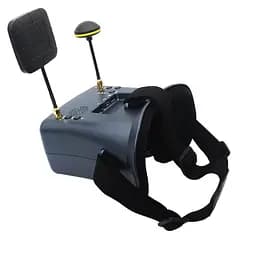 FPV очки - шлем для квадрокоптера и авиамоделей с записью видео Nectronix LS008D, 4,3" экран, 5.8 ГГц, 800x480 (100985)