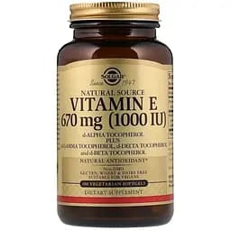Вітамін Е Solgar натуральний 670 мг 100 вегетаріанських капсул
