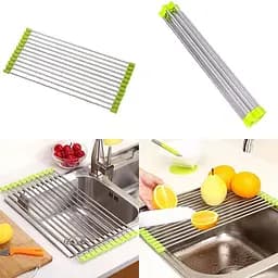 Сушарка для посуду на мийку (раковину) Kitchen Drainboard (Салатова) сушіння посуду на раковині (ST) - мініатюра 3
