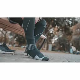 Високі водонепроникні шкарпетки Dexshell Compression Mudder (Чорні із сірим) S - мініатюра 6