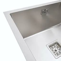 Кухонна мийка Platinum Handmade 780x440x230 L нержавійка (квадратний сифон,3.0/1.0), Нержавіюча сталь - мініатюра 5