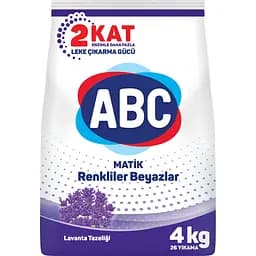 Стиральный порошок АВС Лавандовая свежесть для белый и цветных вещей автомат 4 кг