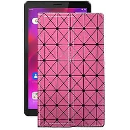 Чохол StatusCASE з екошкіри для планшету Lenovo Tab M8 (3rd Gen) Рожевий ромб
