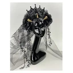 Обруч Готична королева з черепами і фатою