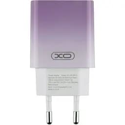 Комплект зарядного пристрою XO CE18 1Type-C PD/QC 30W Type-C to Type-C Violet