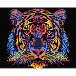 Картина по номерам Brushme Красочный тигр 40x50 см