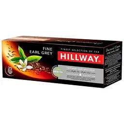 Чай чорний Hillway Fine Earl Grey 50 г (25 шт. х 2 г) (619467)