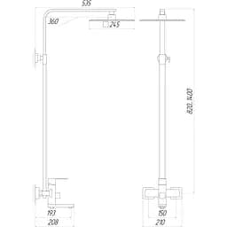 Душова система Globus Lux Sicilia VAN-SBQ-SH-02-BB - мініатюра 6