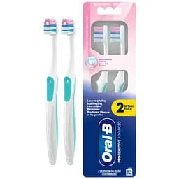 Зубна щітка Oral-B Pro-Sensitive Advanced екстрам'якої жорсткості біло-м'ятний 2 шт.