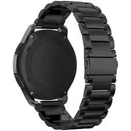 Ремінець для Samsung Galaxy Watch 4 Classic 46mm - чорний металевий ширина кріплення 20мм Watchbands Stainless Premium (WB00S4MPREMIUM1D446)