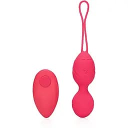 Віброяйце Loveline Egg with Remote Control 9.2 см (червоний)