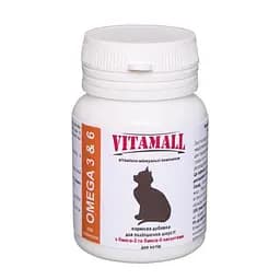 Кормовая добавка VitamAll для улучшения шерсти, для кошек, 100 табл/50 г