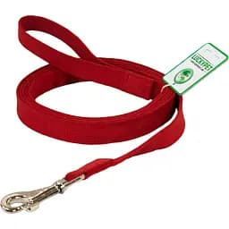 Повідець брезентовий Lucky Pet, шитий, 300х2,5 см, червоний