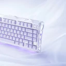 Клавіатура GravaStar Mercury K1 80keys Kailh Cheery Pink EN/UKR BT/WL/USB Lavender Purple (GSK1_PL) - мініатюра 11