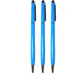 Стилус-ручка для емкостных экранов, голубого цвета (комплект 3 шт.)