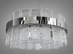 Люстра стельова LED Diasha 817/400CH Ефектна, 90W, срібна, кришталева, сучасний стиль для вітальні, коридору, спальні - мініатюра 3