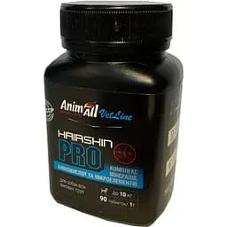 Вітамінно-мінеральна добавка AnimAll VetLine Hair Skin PRO для малих порід собак 90 таблеток - мініатюра 2