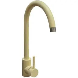 Смеситель кухонный Platinum NА3008A поворотный однорычажный из нержавеющей стали песок (SP000032571)