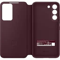 Оригінальний чохол-книжка Samsung Smart Clear View Cover для Galaxy S22 Plus (6.6") Burgundy EF-ZS906CEEGRUduplication - мініатюра 8