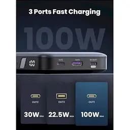 Зовнішній акумулятор Ugreen PB720 20000mAh 100W Two-way FC (25188) UGR-25188 - мініатюра 10