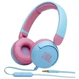 Наушники JBL JR 310 синий/розовый 3.5 мм микрофон динамики 32 мм 1 м детские ( JR310BLU)