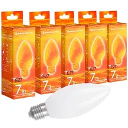 Набір світлодіодних ламп Євросвітло 7 Вт 4200 К С-7-4200-27 Е 27, 5 шт. (58954)