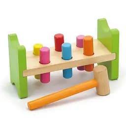 Дерев'яна стукалка Viga Toys Цвяшки (50827) - мініатюра 2
