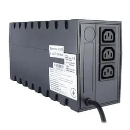 ДБЖ PowerCom RPT-1000A IEC Black, 1000VA, 600W, лінійно-інтерактивний, AVR, 3 розетки (IEC), батарея 12В/9Ач x 1 шт - мініатюра 2